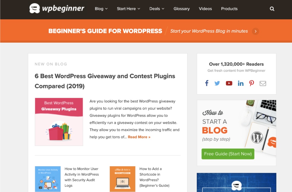 Start with WPBeginner